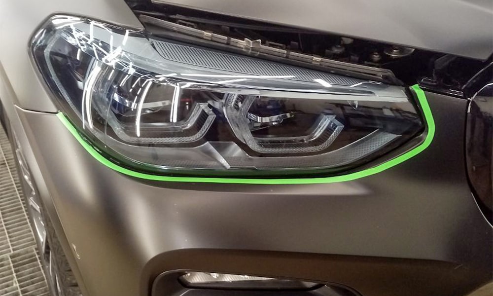 Тонировка передней и задней оптики на BMW X4 пример работ центра | фото 2