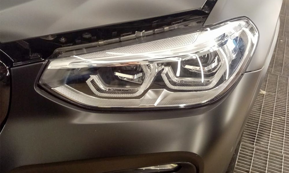 Тонировка передней и задней оптики на BMW X4 пример работ центра | фото 3